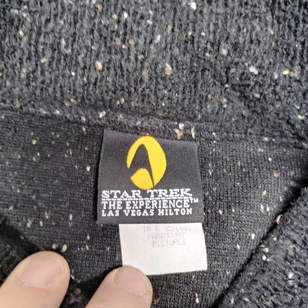Vintage Star Trek The Experience Las Vegas Hilton Fleece 1/4 Zip USA